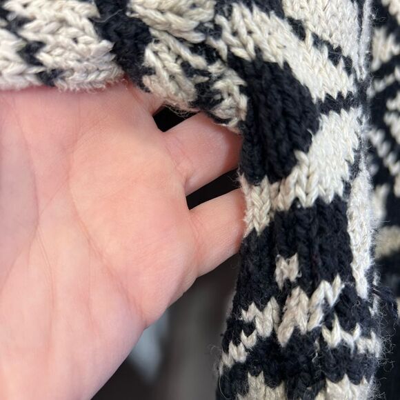 Vintage Ralph Lauren Sportsman Fair Isle Snowflake Sweater M Wool linen blue - Picture 6 of 15